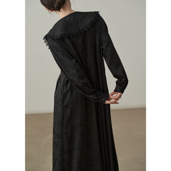 ビッグカラージャガードドレス X-068