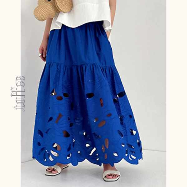 カットアウトロングスカート Z00421