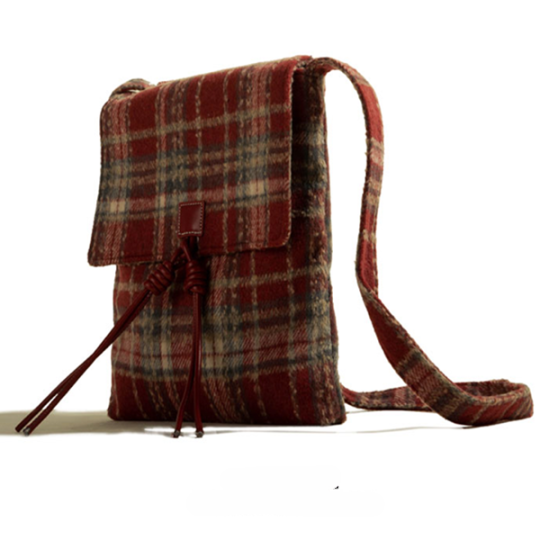 【3color】チェック柄ショルダーバッグ    Z00433