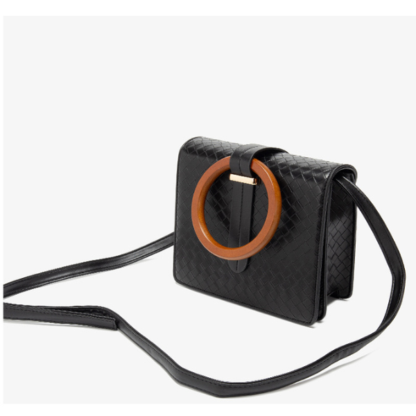 ウッドハンドル2wayスクエアバッグ AU-375