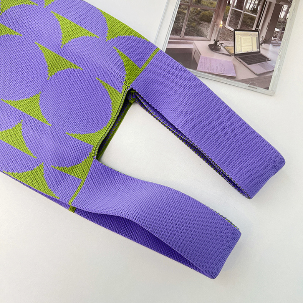 【4color】ビッグドットニットバッグX-491