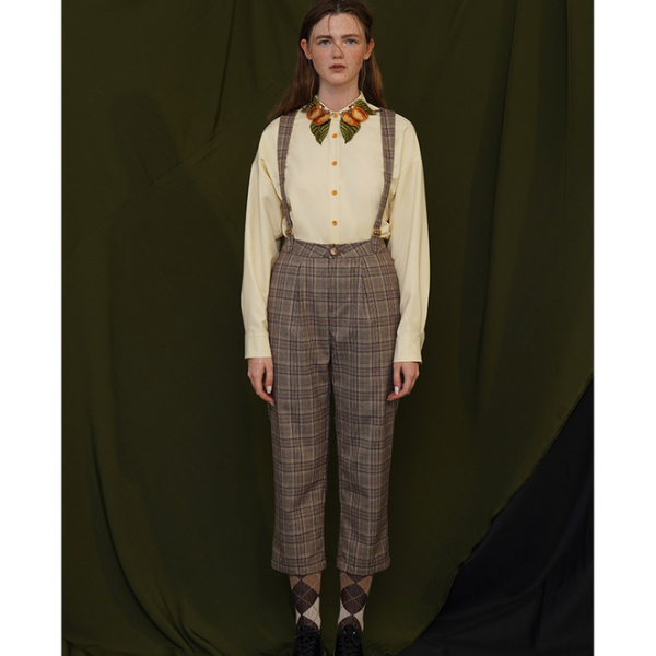 桃が成ったブリテッシュデザインシャツ sp0068