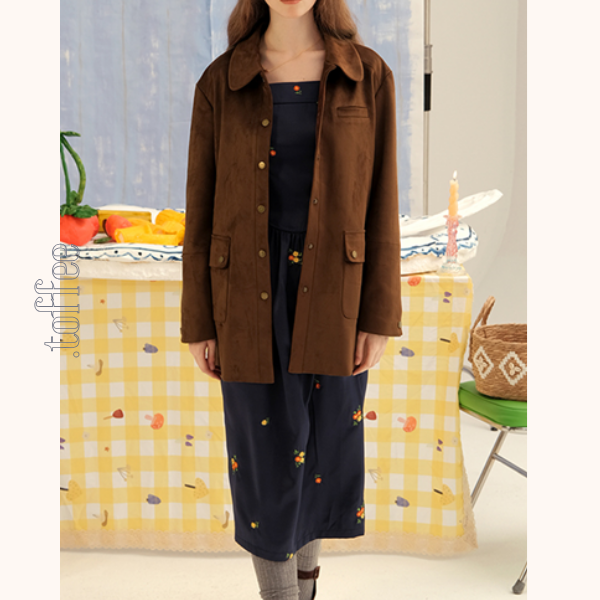 スクエアネック小花柄ワンピース Z00580