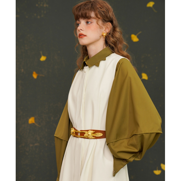 【2color】フォックスボタンシャツ w-033