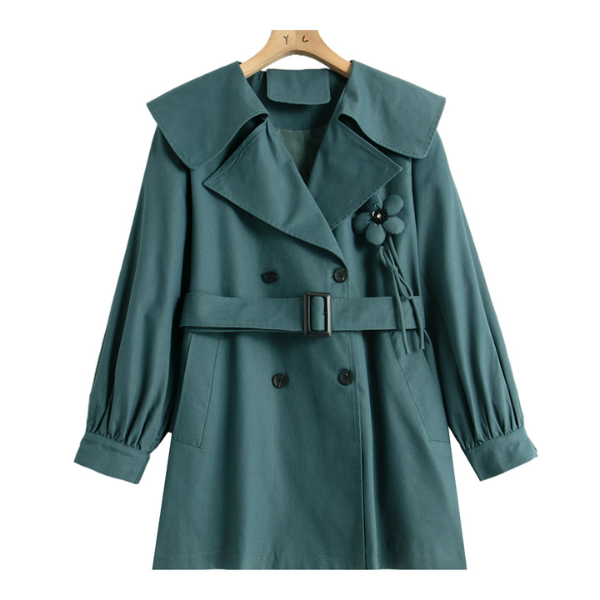 フラワーチャーム付きウインドブレーカージャケット X-541