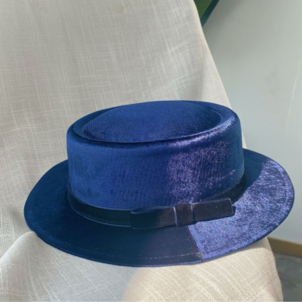 【6color】リボン付きフラットハット Z00060