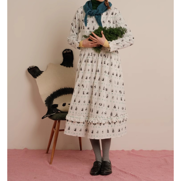 【2pattern】コットンレースワンピース Z00074