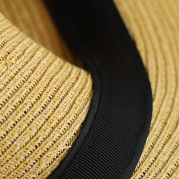 【4color】チェーンベルトドームシルエットストローハット AU-104