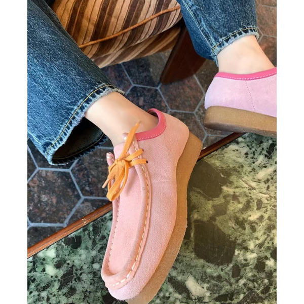 【2color】スクエアトゥワラビーシューズ Z00124