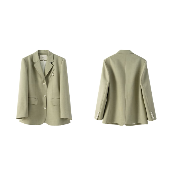 【2color】シングルブレストテーラードジャケット《Z00851》