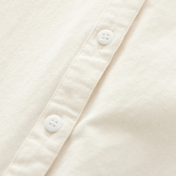 【6color】純綿ポロカラーロングスリーブシャツ 《Z00728》