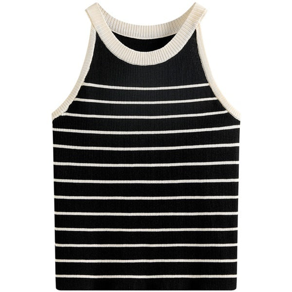 【5color】 ホルターネックニットトップ Z00206