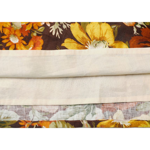 油絵風フローラルAラインスカート Z00008