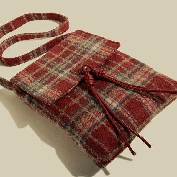 【3color】チェック柄ショルダーバッグ    Z00433