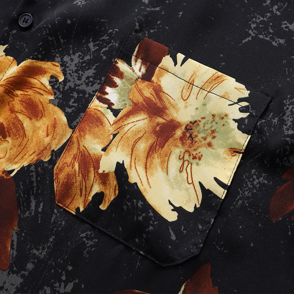 ボックスシルエット花柄シャツ《Z00919》