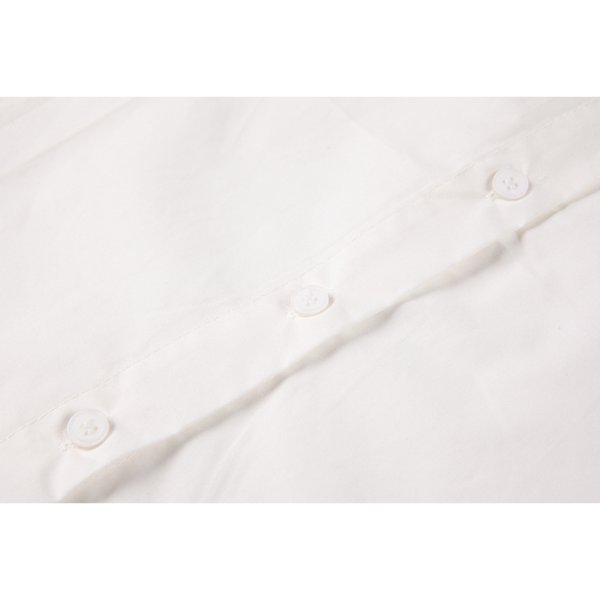 フラワーモチーフ付きフロントカッティングシャツ X-312