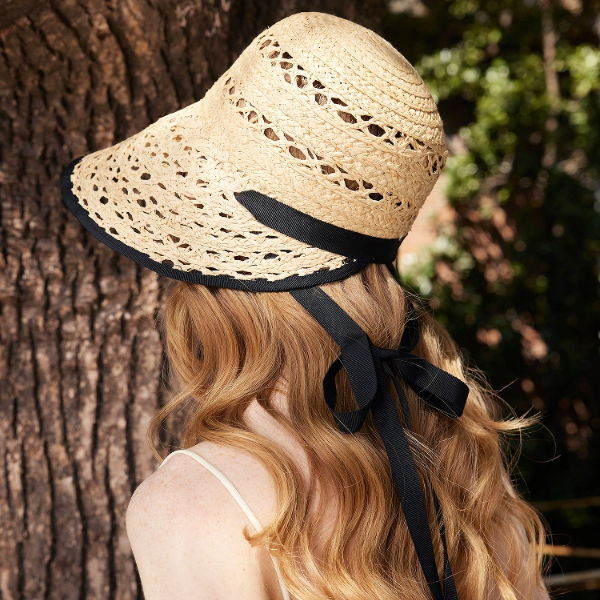 メッシュラフィアハット《Z01022》