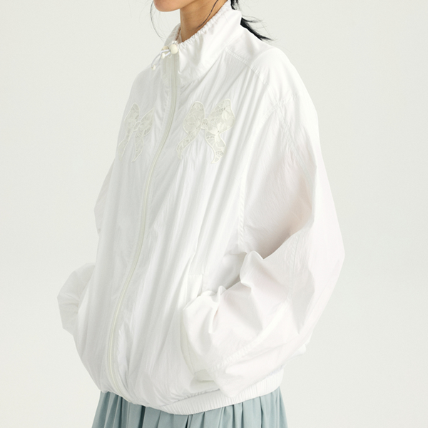 リボンモチーフの中空ジャケット Z00354
