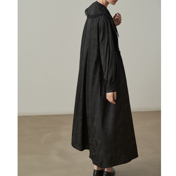 ビッグカラージャガードドレス X-068