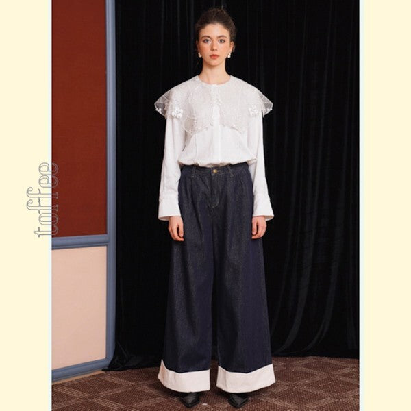 フェアリーレースを纏う:聖なるクラシックブラウス 《C0194》