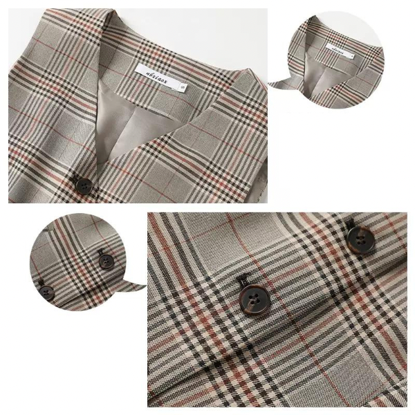 【3color】アーガイルチェックセットアップ w-136