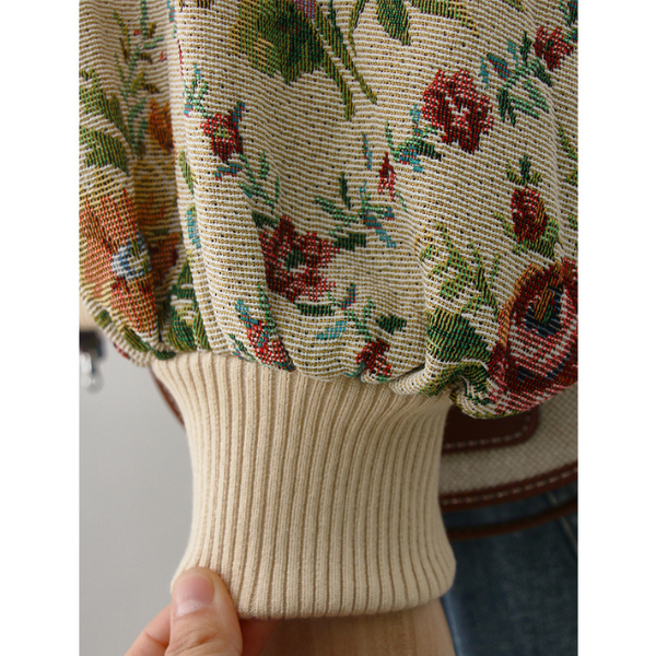 ゴブラン織りジップアップブルゾン Z00091