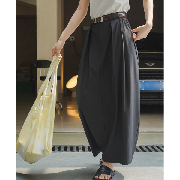 ハイウエストドレープロングスカート Z00196