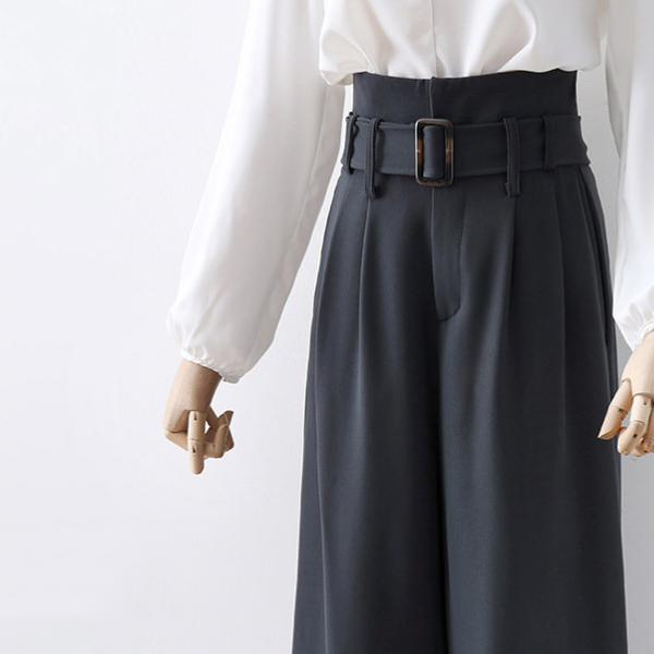 【2color】ドレープワイドパンツ AU-377