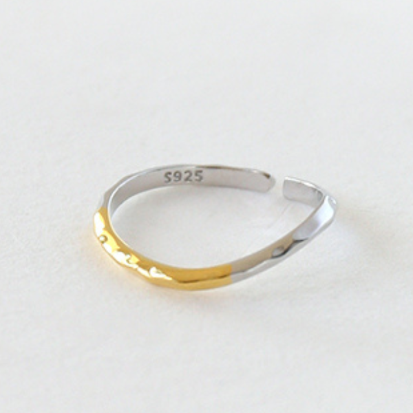 シンプルウェーブリング X-166