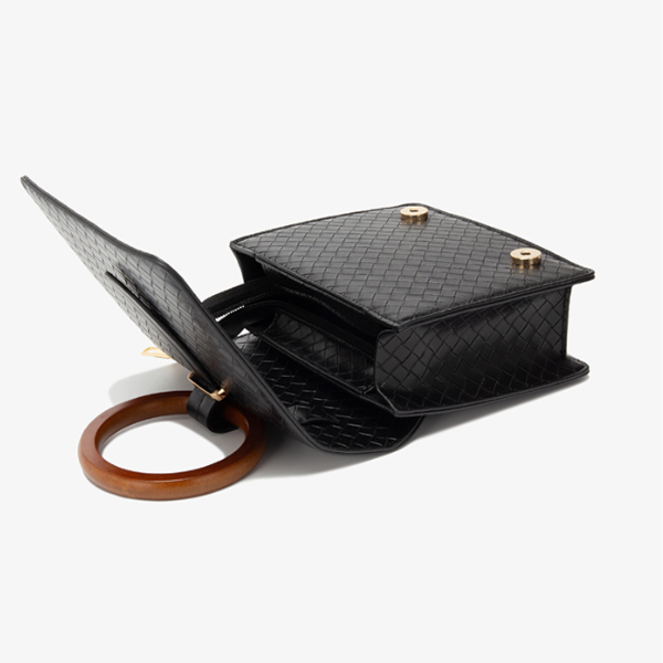 ウッドハンドル2wayスクエアバッグ AU-375