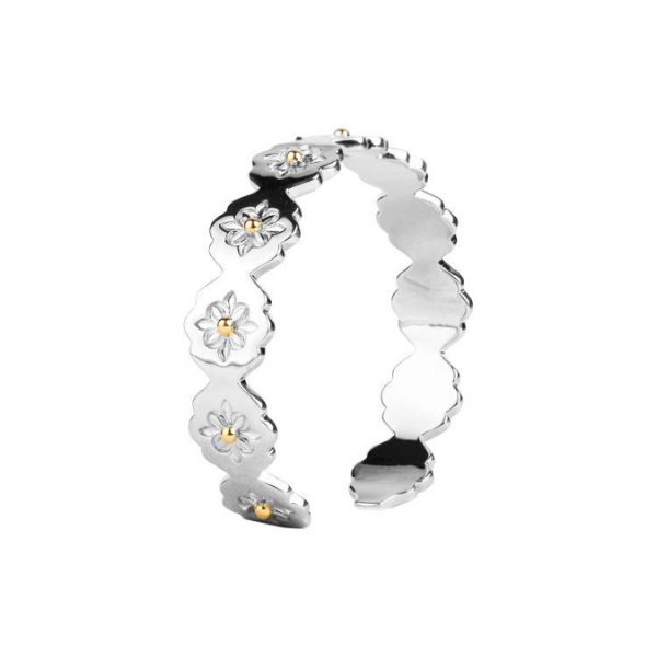 ミニフラワーデザインスリムバングル AU-146