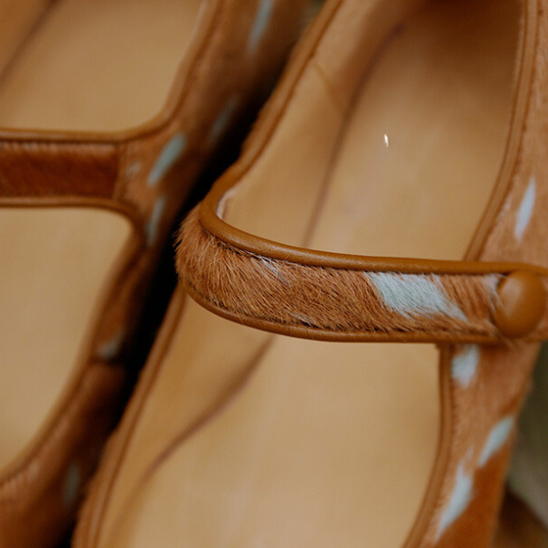 【2color】スクエアトゥフラットパンプス Z00104