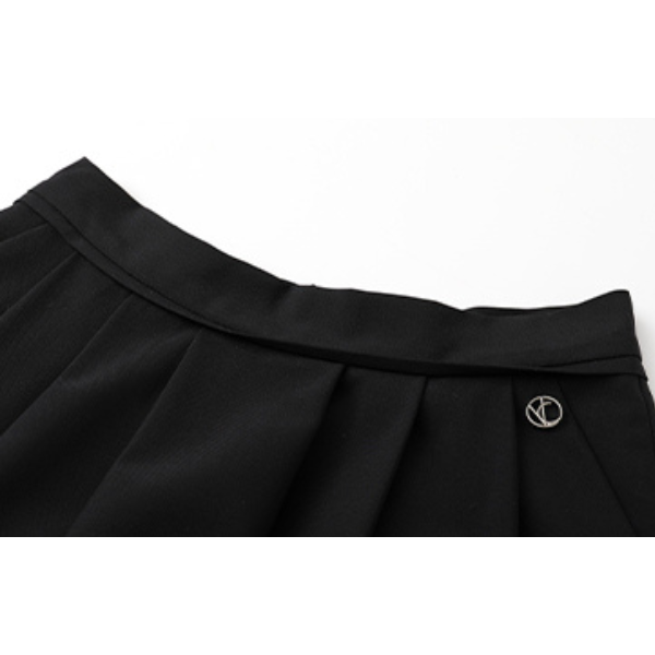 ハイウエストドレープAラインプリーツスカート Z00030