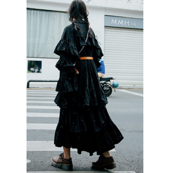 ティアードプリーツセットアップ X-277