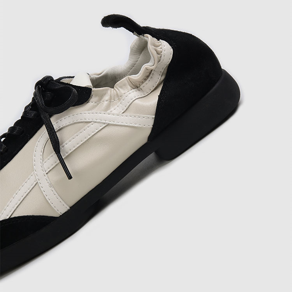 バイカラーフラットスニーカー Z00445