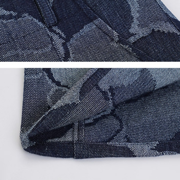 花柄デニムスカート Z00468