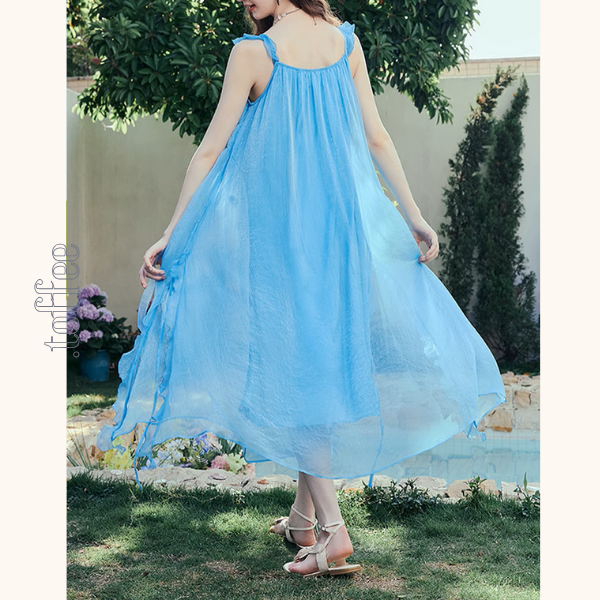 ブルーローズキャミワンピース《Z00968》