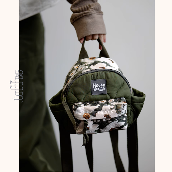 花柄&キルティングコンパクトリュックサック《Z00938》