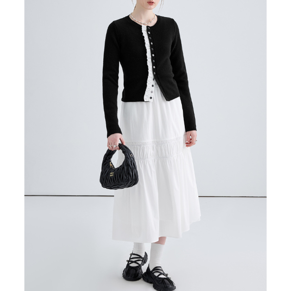 ハイウエストAラインロングスカート Z00032