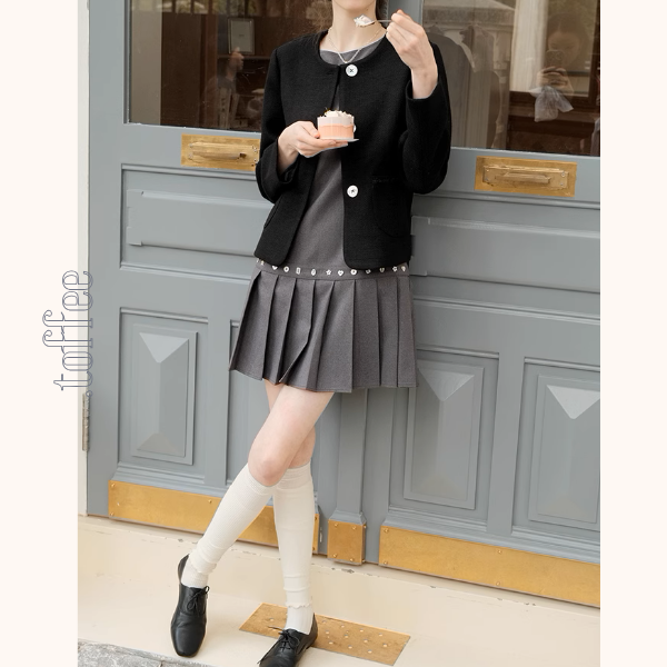 ノースリーブショートプリーツワンピース《Z00875》