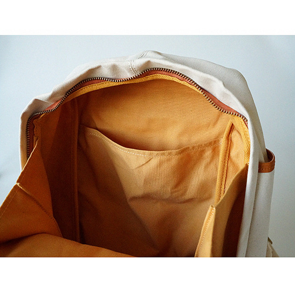 【2color】バイカラーレザーキャンバスバック Z00389