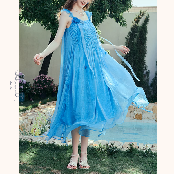 ブルーローズキャミワンピース《Z00968》