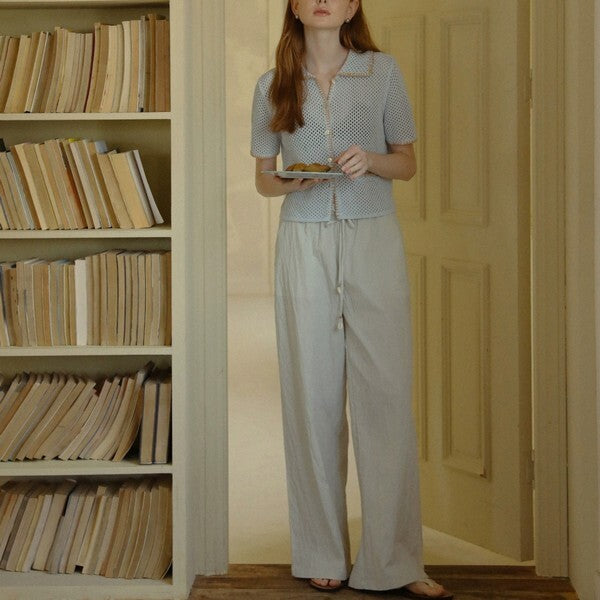 ショートニットメッシュカーディガン Z00386