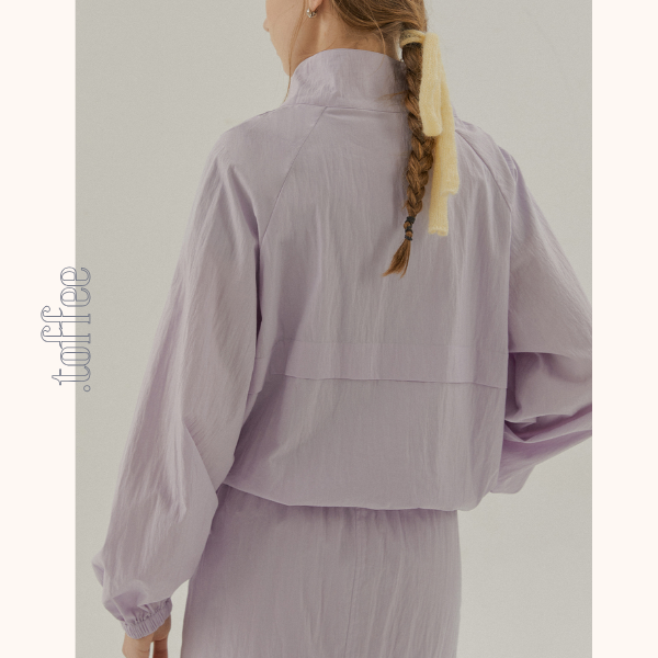 【2color】スタンドカラードロップショルダージャケット《Z00835》