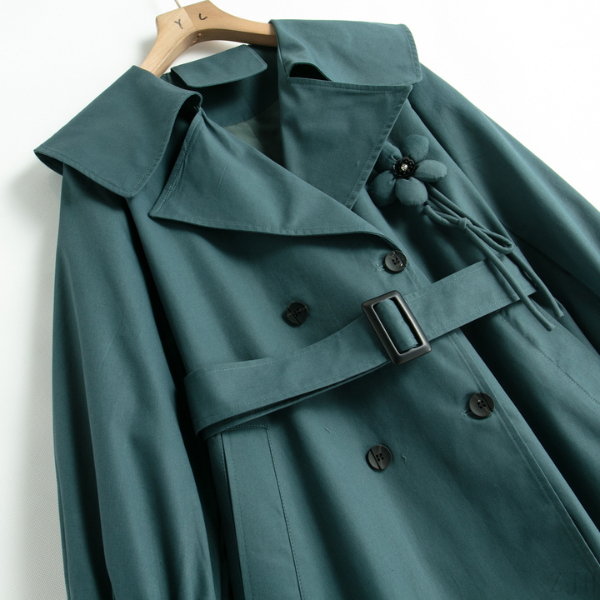 フラワーチャーム付きウインドブレーカージャケット X-541