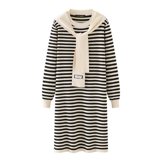 【2color】サイドスリットケープタイワンピース AU-166