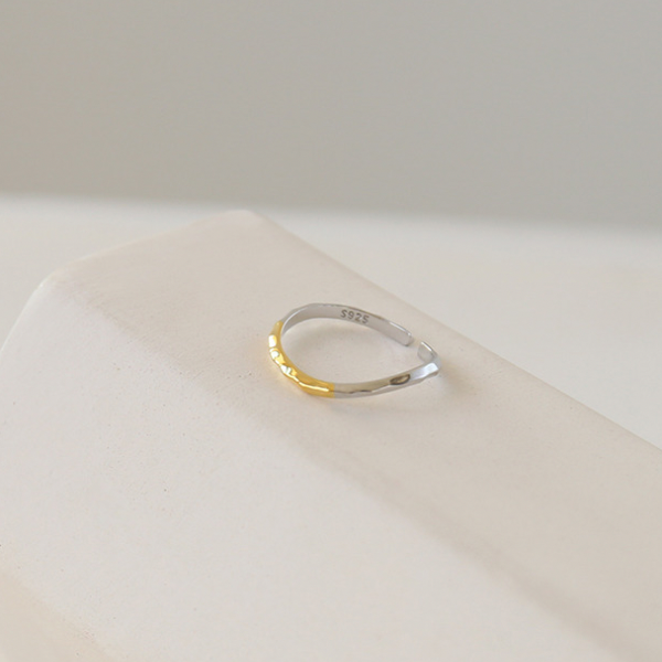 シンプルウェーブリング X-166