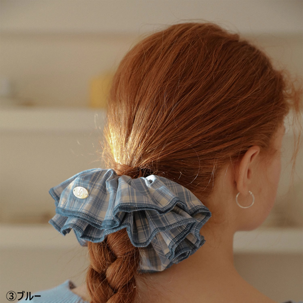 【3pattern】大きなフリルのヘアアクセサリー《Z00820》
