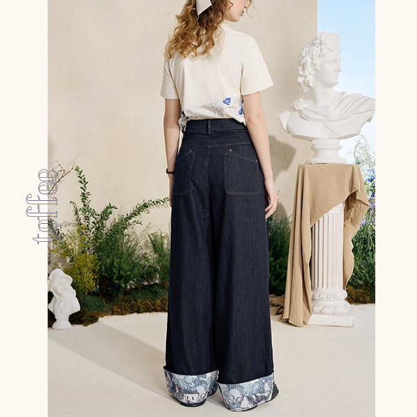 星降る夜の宴のストレートジーンズ《Z01058》