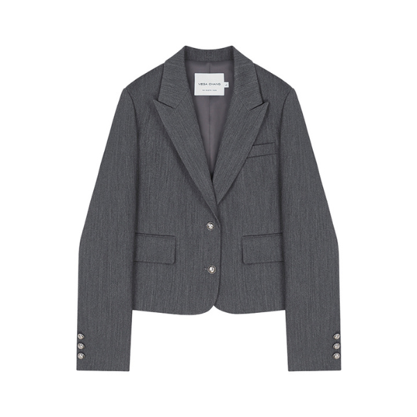 ショートスーツジャケット&ミドル丈プリーツスカートのセットアップ Z00134